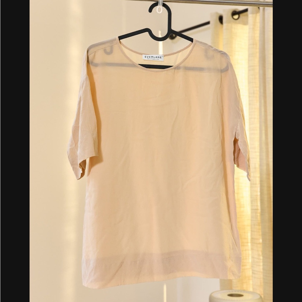 Everlane 100% silk tee